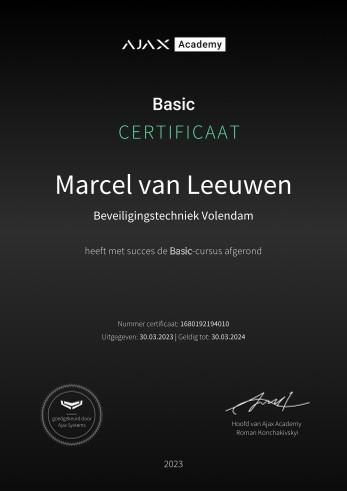 Ajax Basic certificaat 2023